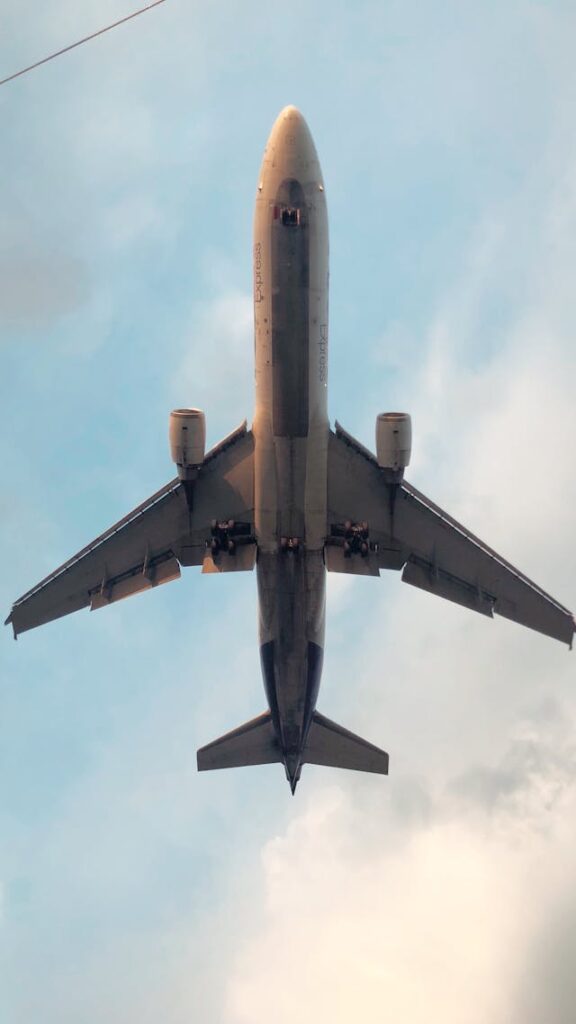 Air cargo transportation connecting international markets through global logistics networks