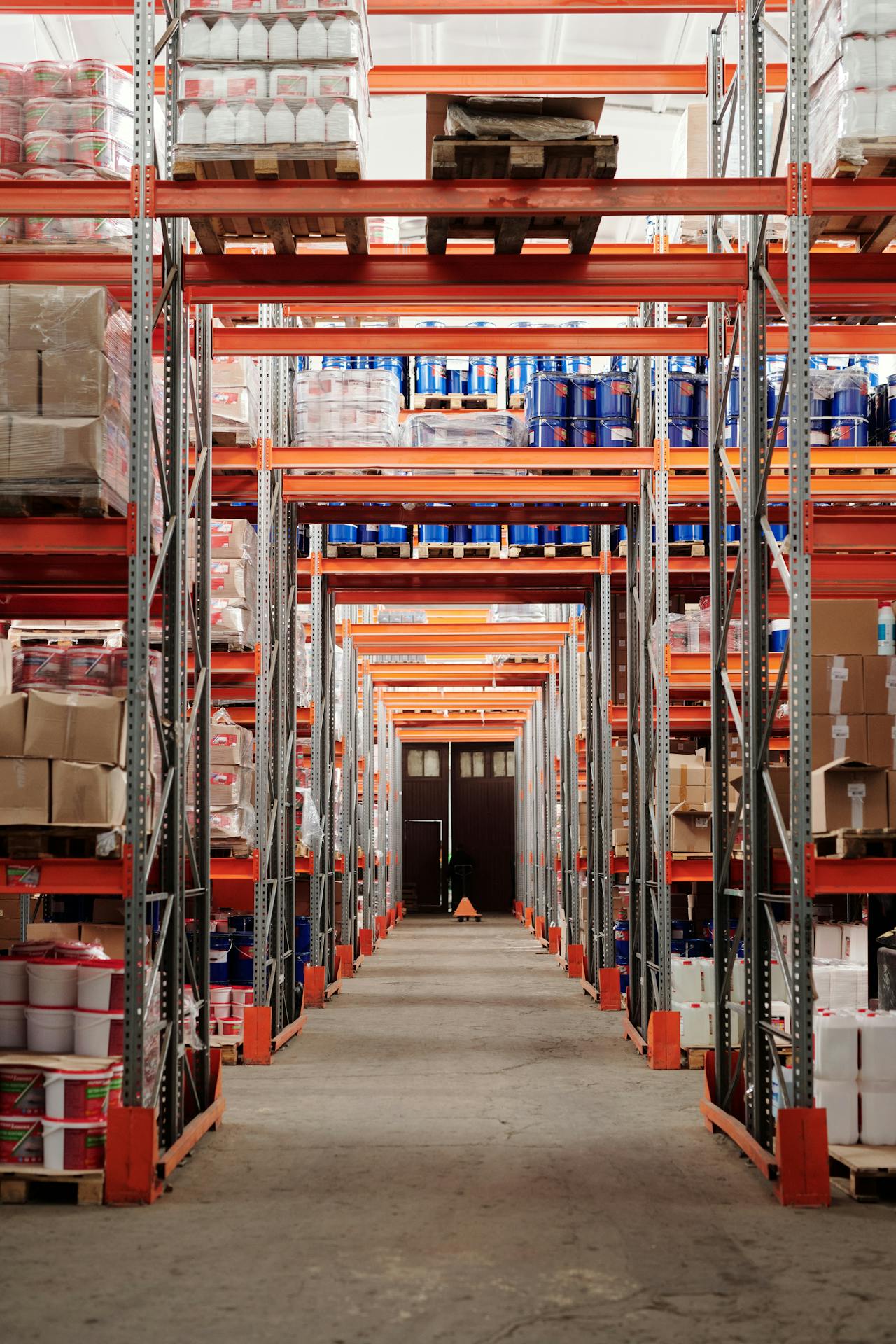 Modern warehousing facilities for cargo storage and inventory management