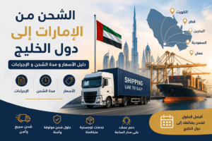 الشحن من الإمارات إلى دول الخليج | دليل الأسعار ومدة الشحن والإجراءات 2026