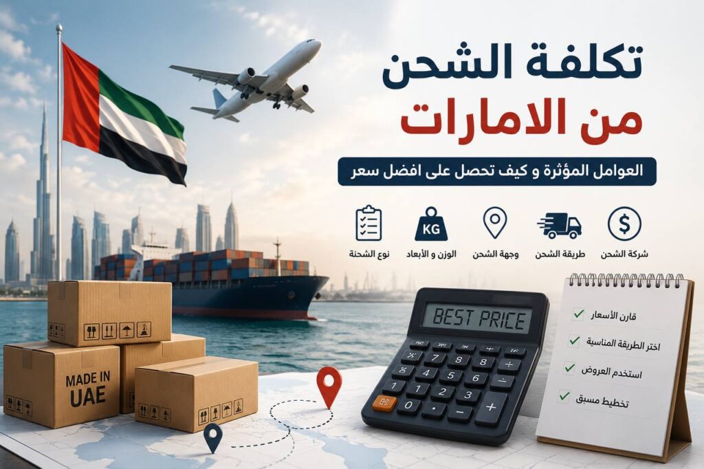 تكلفة الشحن من الإمارات والعوامل التي تحدد أسعار الشحن الدولي