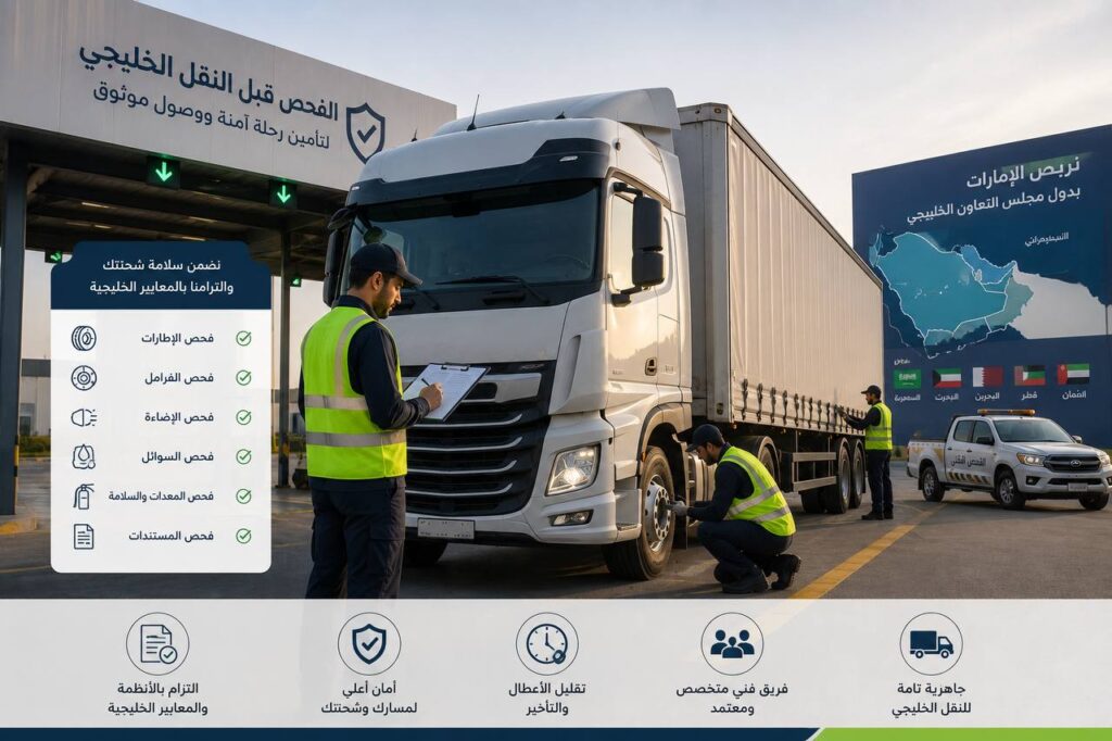 فحص الشحنات قبل النقل الخليجي
موظف لوجستي يقوم بمراجعة مستندات الشحن وفحص الطرود قبل إرسالها إلى إحدى دول الخليج
