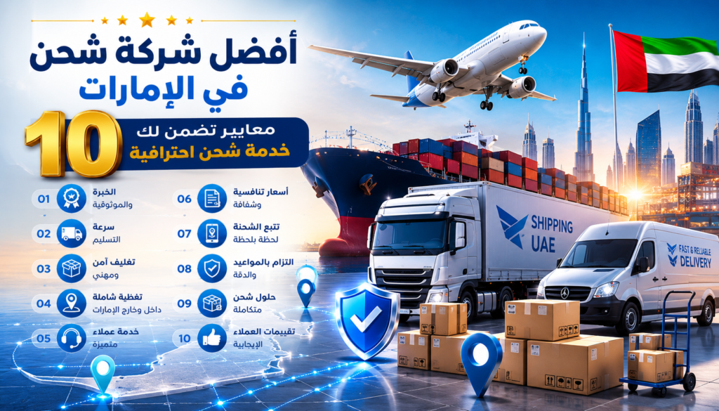 أفضل شركة شحن في الإمارات تقدم خدمات شحن دولي احترافية
