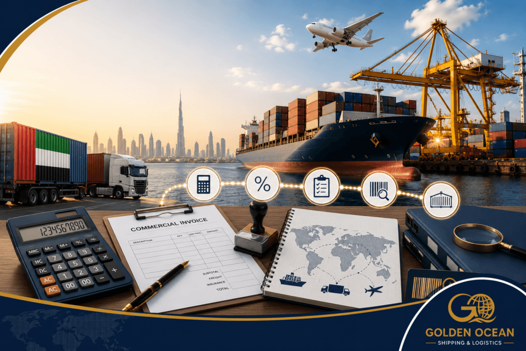How to Calculate Customs Duties on International Shipments from the UAE Using Customs Value and HS Code