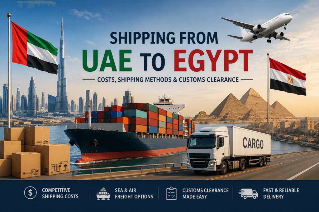 Shipping from UAE to Egypt