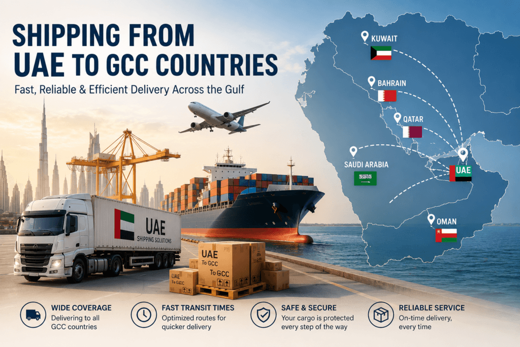 Shipping from UAE to GCC Countries via Air, Sea, and Road Freight