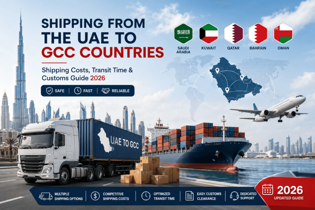 Shipping from UAE to GCC Countries – Costs, Transit Time & Customs Guide 2026