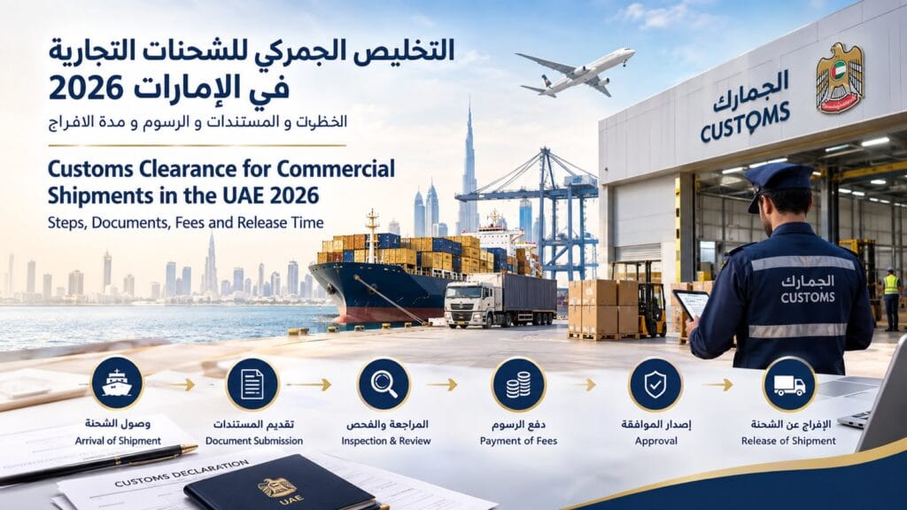 التخليص الجمركي للشحنات التجارية في الإمارات 2026